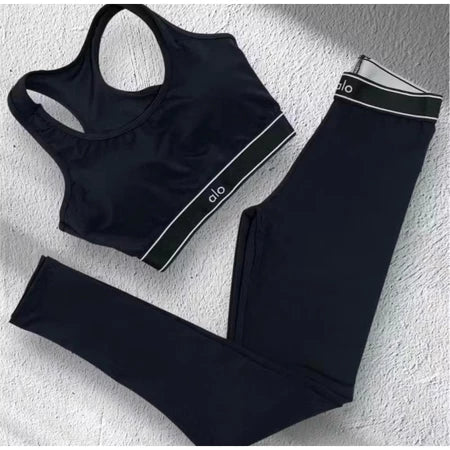 Conjunto Top + Calça Legging Academia Yoga