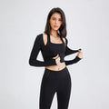 Jaqueta + Cropped Esportivo Feminino - Estilo Lululemon